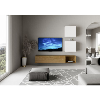 Compositions Isoka - Composition murale du salon Isoka A115 L.234 P.39.2