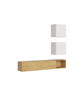 Compositions Isoka - Composition murale du salon Isoka A115 L.234 P.39.2