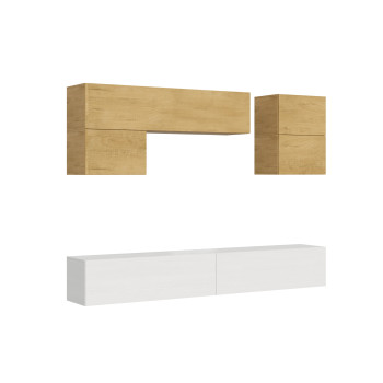 Compositions Isoka - Composition murale de salon Isoka A12 L.268 P.39.2