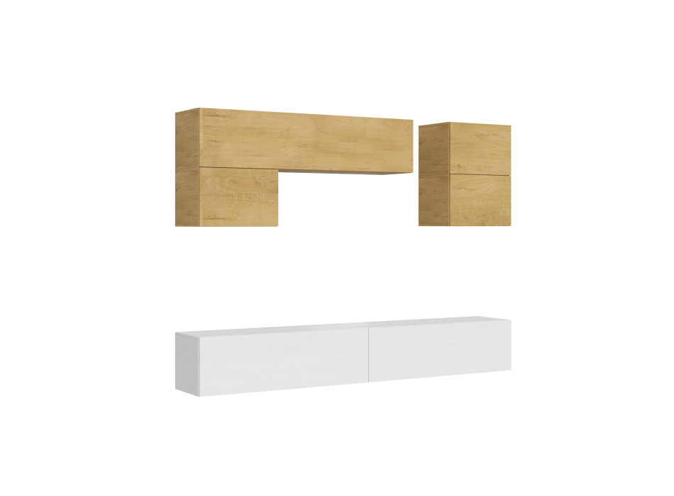 Compositions Isoka - Composition murale de salon Isoka A12 L.268 P.39.2