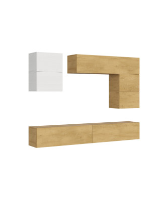 Compositions Isoka - Composition murale de salon Isoka A13 L.268 P.39.2