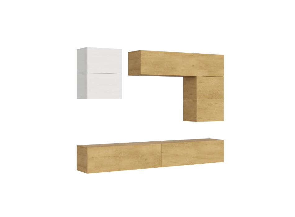 Compositions Isoka - Composition murale de salon Isoka A13 L.268 P.39.2