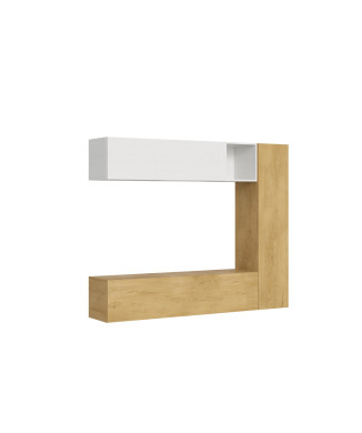 Compositions Isoka - Composition murale de salon Isoka A14 L.214 H.173,6 P.39,2