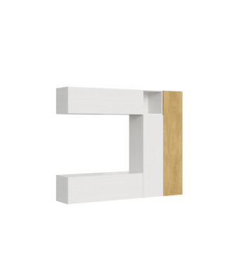 Compositions Isoka - Composition murale de salon Isoka A18 L.214 H.173,6 P.39,2