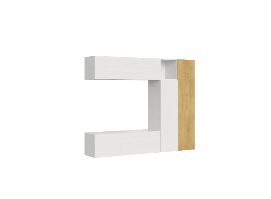 Compositions Isoka - Composition murale de salon Isoka A18 L.214 H.173,6 P.39,2