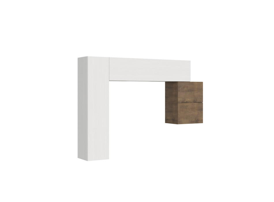 Compositions Isoka - Composition murale de salon Isoka A25 L.204 H.173,6 P.39,2