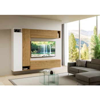 Compositions Isoka - Composition murale de salon Isoka A27 L.254 H.194 P.39,2