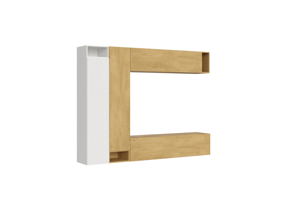 Compositions Isoka - Composition murale de salon Isoka A27 L.254 H.194 P.39,2