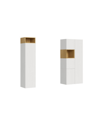 Compositions Isoka - Composition murale de salon Isoka A28 H.173,6 D.39,2