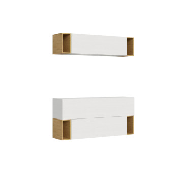 Compositions Isoka - Composition murale de salon Isoka A29 L.173,6 P.39,2