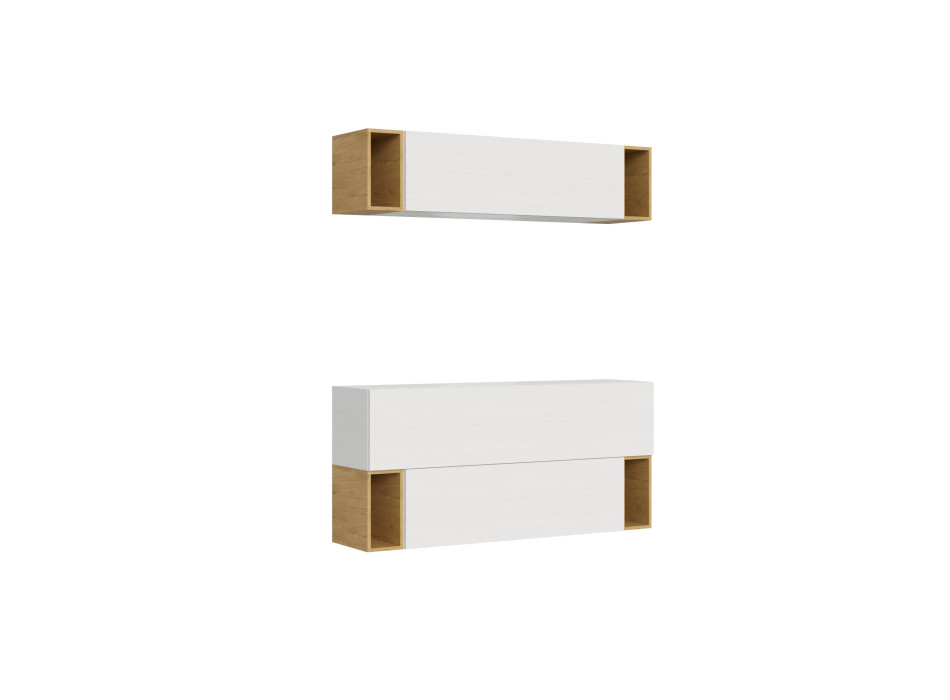 Compositions Isoka - Composition murale de salon Isoka A29 L.173,6 P.39,2