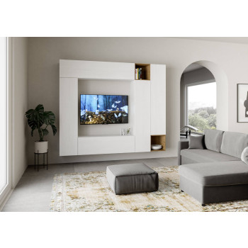 Compositions Isoka - Composition murale de salon Isoka A32 L.254 H.214