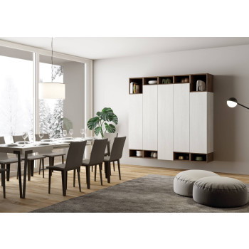 Compositions Isoka - Composition murale de salon Isoka A35 L.200 H.194