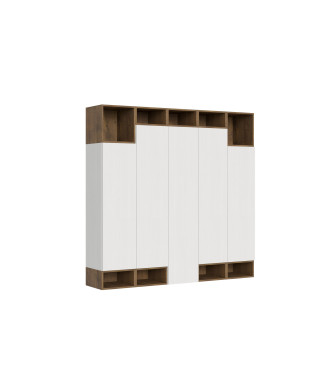 Compositions Isoka - Composition murale de salon Isoka A35 L.200 H.194