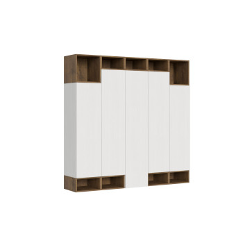 Compositions Isoka - Composition murale de salon Isoka A35 L.200 H.194