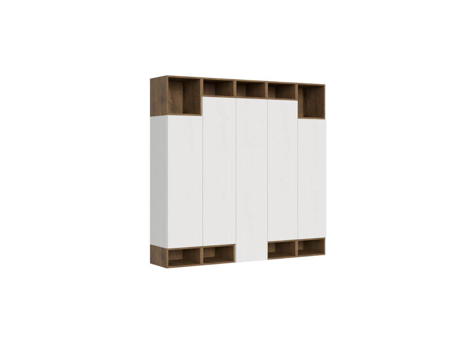 Compositions Isoka - Composition murale de salon Isoka A35 L.200 H.194