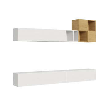 Compositions Isoka - Composition murale de salon Isoka A36 L.308 H.173,6