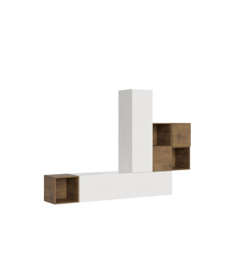 Compositions Isoka - Composition murale de salon Isoka A48 L.254 H.173,6 P.39,2