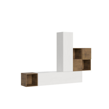 Compositions Isoka - Composition murale de salon Isoka A48 L.254 H.173,6 P.39,2