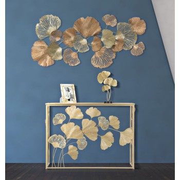 CONSOLE EN FER FEUILLE