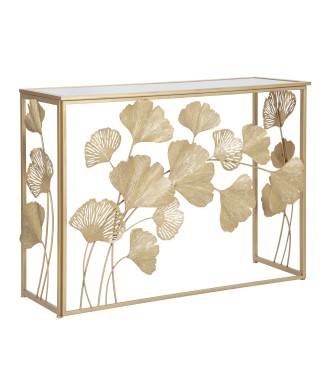 CONSOLE EN FER FEUILLE