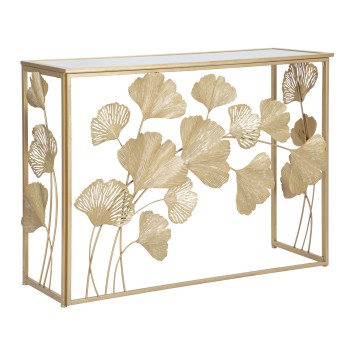 CONSOLE EN FER FEUILLE