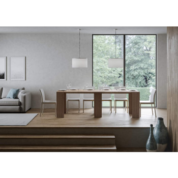 Console Allin - Console extensible 78x47/299 cm Spatule Allin blanche avec extensions intérieures