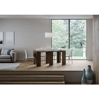 Console Allin - Console extensible 78x47/299 cm Spatule Allin blanche avec extensions intérieures