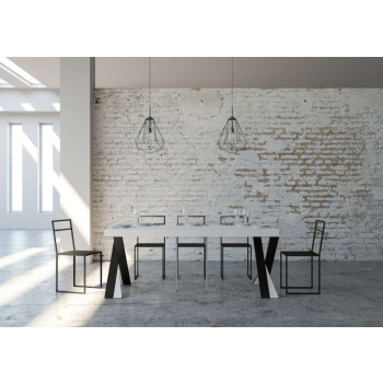 Console extensible 90x40/196 cm Diago Small Premium Structure anthracite