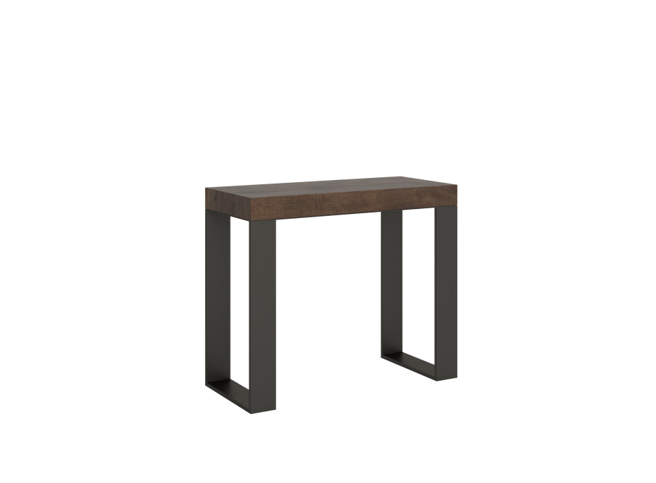 Table console extensible 90x40/196 cm Tecno Small structure anthracite