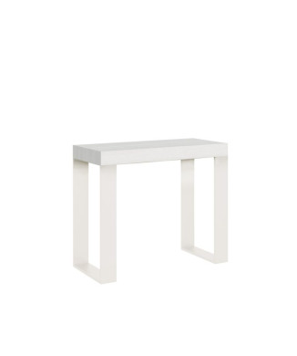 Table console extensible 90x40/196 cm Tecno Small cadre blanc
