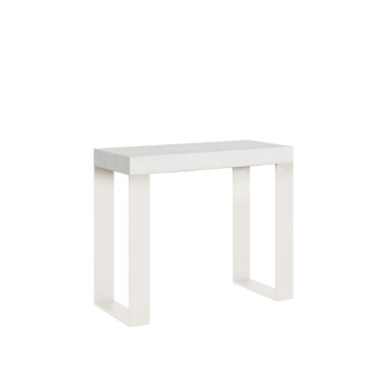 Table console extensible 90x40/196 cm Tecno Small cadre blanc