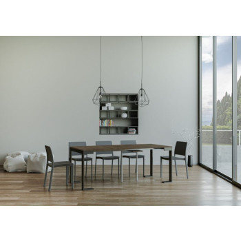 Table console extensible 90x40/300 cm structure Tecno Evolution Anthracite