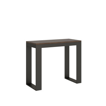 Table console extensible 90x40/300 cm structure Tecno Evolution Anthracite