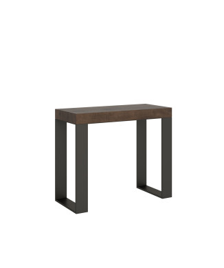 Table console extensible 90x40/300 cm Structure Tecno Anthracite