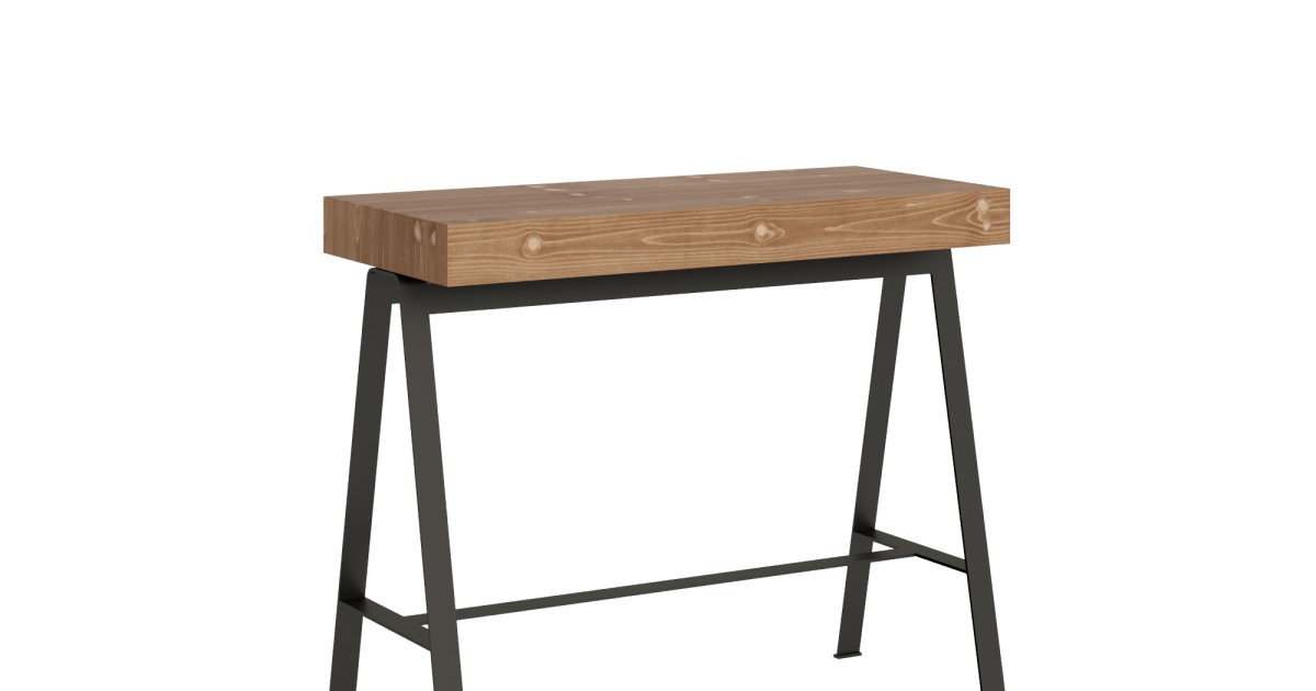 Console extensible 90x40/290 cm Banc structure anthracite