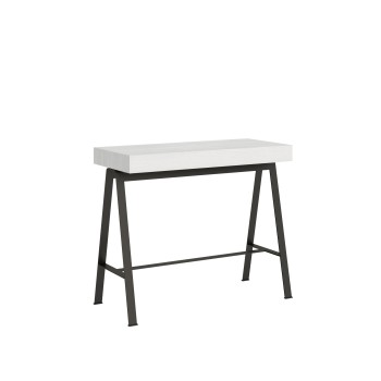 Console Banco avec structure anthracite - Console extensible 90x40/300 cm Banco Premium Chêne Nature structure avec structure anthracite
