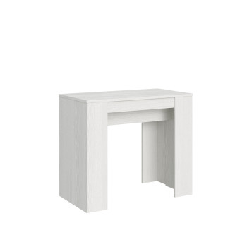 Console Basic - Console extensible 90x48/204 cm Basic Small Frêne blanc
