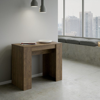 Console Basic - Console extensible 90x48/308 cm Basic Frêne blanc