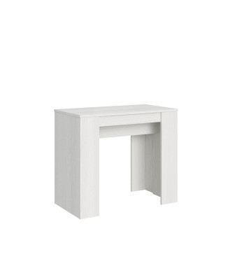 Console Basic - Console extensible 90x48/308 cm Basic Frêne blanc
