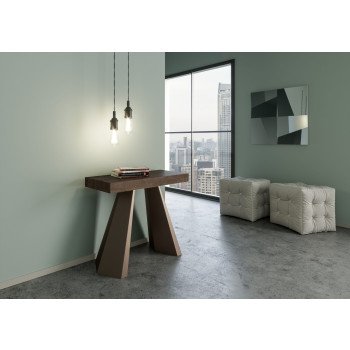 Console Diamante avec pieds ours - Console extensible 90x40/300 cm Diamante Premium en chêne naturel avec pieds ours