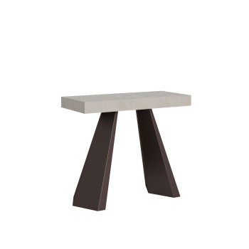 Console Diamante avec pieds ours - Console extensible 90x40/300 cm Diamante Premium en chêne naturel avec pieds ours