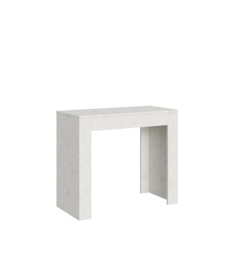 Console Emy - Console extensible 90x42/198 cm Emy Petite Spatule Blanc