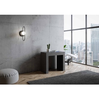 Console Emy - Console extensible 90x42/302 cm Emy Blanc Spatule