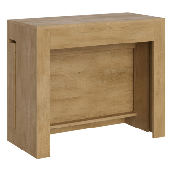 Console Evolve - Console extensible 90x42/302 cm Evolve frêne blanc avec rallonges intérieures