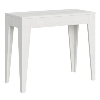 Console Isotta - Console extensible 90x42/198 cm Isotta Small Frêne blanc