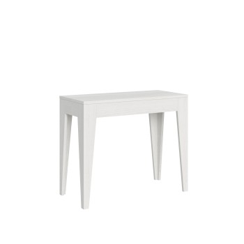 Console Isotta - Console extensible 90x42/198 cm Isotta Small Frêne Blanc