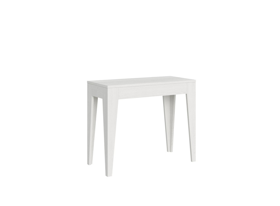 Console Isotta - Console extensible 90x42/198 cm Isotta Small Frêne Blanc