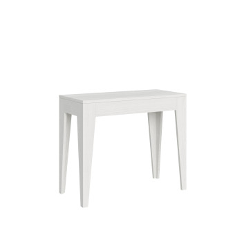 Console Isotta - Console extensible 90x42/302 cm Isotta Frêne blanc