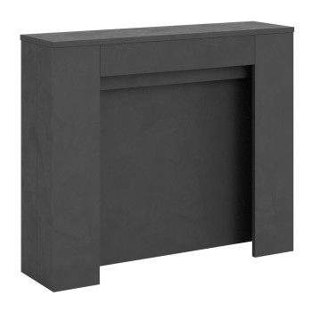 Console Kiba - Console extensible Kiba 90x25/211 cm frêne blanc avec rallonges internes